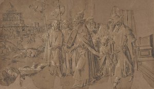 Pyhän Gregorian ihme, 1500-luku. tekijältä Unbekannt