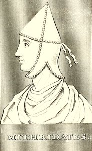 Mithridates, 65-110 jKr, 1830. tekijältä Unbekannt