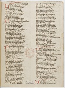 Menagier of Paris, käsikirjoitussivu, 1393 tekijältä Unbekannt