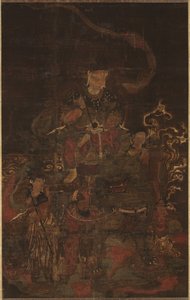 Monju ja avustajat, 1200-luku. tekijältä Unbekannt