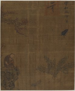 Apinat, hyönteiset ja kaali, mahdollisesti Ming-dynastia, 1368-1644. tekijältä Unbekannt