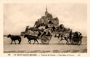 Mont-Saint-Michel, Normandia, Ranska, 1900-luvun alku tekijältä Unbekannt