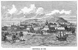 Montreal vuonna 1729, 1877 tekijältä Unbekannt