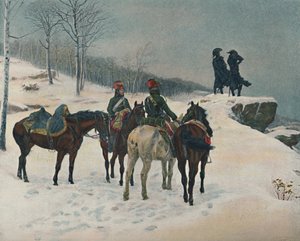 Moreau ja hänen esikuntapäällikkönsä, majuri Dessoles, 1800, 1876, 1896 tekijältä Unbekannt