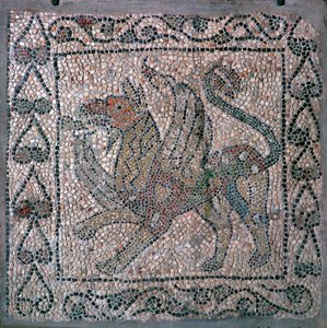 Griffonin mosaiikki San Giovanni Evangelistan kirkossa, 1200-luku tekijältä Unbekannt