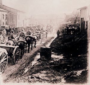 Asennettu joukot vaunujen kanssa, c1914-c1918 tekijältä Unbekannt
