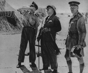 Herra Churchill Sir A. Tedderin ja kenraali Auchinleckin kanssa, 1942 tekijältä Unbekannt