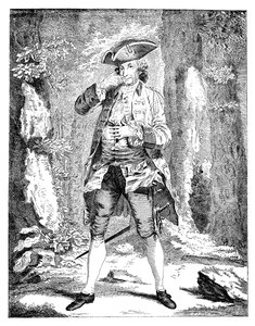 Herra Woodward Mercution hahmossa, 1753 tekijältä Unbekannt