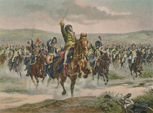Murat johti ratsuväkeä Jenassa, 14. lokakuuta 1806, 1896 tekijältä Unbekannt