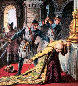 Thomas A Becketin murha, 1170, n. 1850 tekijältä Unbekannt