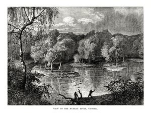 Murray River, Victoria, Australia, 1877 tekijältä Unbekannt