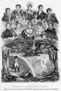 Napoleon Bonaparte perheineen, 1840 tekijältä Unbekannt