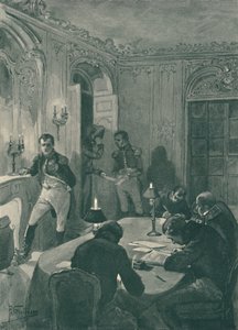 Napoleon sanelemassa sihteerilleen, 1896 tekijältä Unbekannt