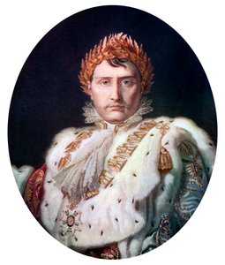 Napoleon I kruunausviipussaan, c1804, c1920 tekijältä Unbekannt