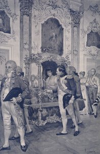 Napoleon ja Itävallan keisarinna Dresdenissä, 1812, 1896. tekijältä Unbekannt
