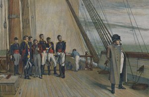 Napoleon laivalla H.M.S. Bellerophon, heinäkuu 1815, 1896. tekijältä Unbekannt