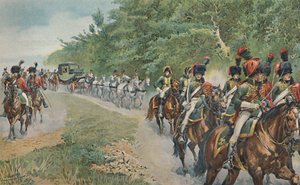 Napoleons Mode of Traveling, c1800, 1896. tekijältä Unbekannt