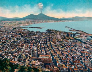 Napoli - Panorama San Martinosta, Näkymä San Martinosta, 1900. tekijältä Unbekannt
