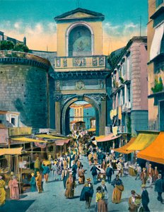 Napoli - Porta Capuana, c1900. tekijältä Unbekannt