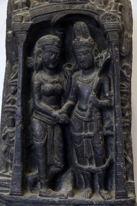 Intian kansallismuseo, Delhi. Shivan ja Parvatin häät. Pala tekijältä Unbekannt