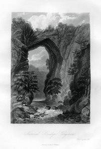 Natural Bridge, Virginia, USA, 1855 tekijältä Unbekannt