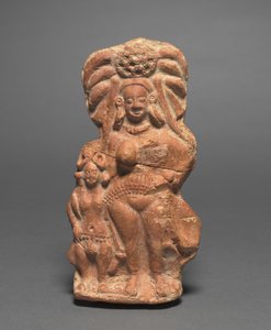 Nature Divinity Yakshi kääpiö Hermafrodiiten kanssa, n. 100 eaa. tekijältä Unbekannt