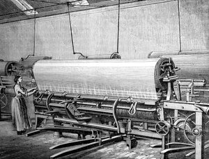 Verkkokankaat Stuartsin tehtaalla, c1880 tekijältä Unbekannt