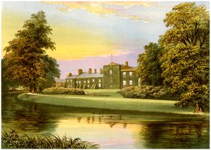 Netherhall, Cumbria, Pocklington-Senhouse-perheen koti, vuodelta 1880 tekijältä Unbekannt