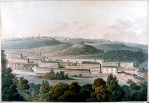 New Lanark Mills, Skotlanti, 1815 tekijältä Unbekannt