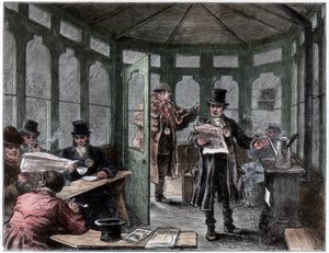 Newley pystytti suoja- ja virkistysmajan taksimiehille, c1820-1870 tekijältä Unbekannt