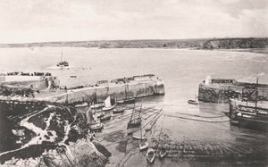 Newquayn satama, Newquay, Cornwall, 1908 tekijältä Unbekannt