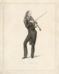 Niccolo Paganini - muotokuva tekijältä Unbekannt