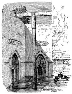 Nilometri Rodan saarella, Kairo, Egypti, c1895 tekijältä Unbekannt