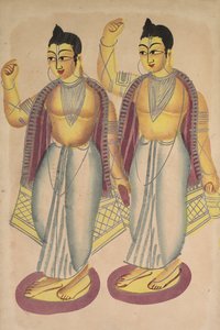 Nitai ja Gaur, 1800-luku. tekijältä Unbekannt