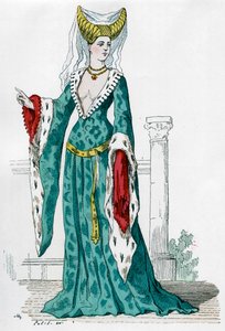 Ranskan Kaarle VI:n ajan aatelisnainen, 1380 1882-1884 tekijältä Unbekannt