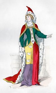 Ranskalaisen Kaarle V:n ajan aatelisnainen, 1364 1882-1884 tekijältä Unbekannt