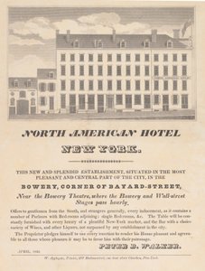 North American Hotel, New York, huhtikuu 1832. tekijältä Unbekannt