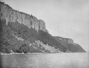 Palisadesin pohjoispää, Hudson-joki, c1897. tekijältä Unbekannt