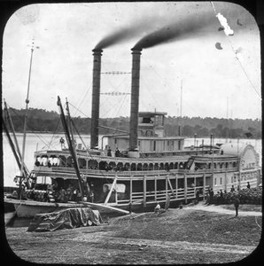 Northern Line Packet Companyn melahöyrylaiva Lake Superior, USA, 1870-luku tekijältä Unbekannt