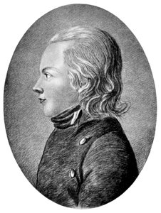 Novalis Friedrich von Hardenberg, saksalainen romanttinen runoilija ja kirjailija, 1800 tekijältä Unbekannt