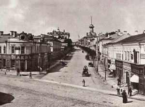 Novaja Basmannaja katu, Moskova, Venäjä, 1880-luku tekijältä Unbekannt