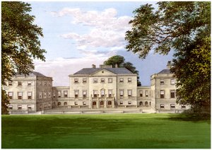 Nuneham Park, Oxfordshire, Harcourtin perheen koti, vuodelta 1880 tekijältä Unbekannt