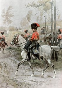 Husaarien upseeri, 1889 tekijältä Unbekannt