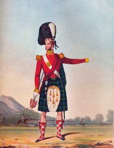 Upseeri 92. Highlandin jalkarykmentistä, c1833. 1914 tekijältä Unbekannt