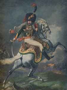 Mounted Chasseurs Charging -päällikkö. Keisarillinen vartija, c1812, 1896. tekijältä Unbekannt