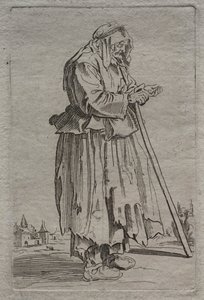 Vanha kerjäläinen, 1600-luku. tekijältä Unbekannt