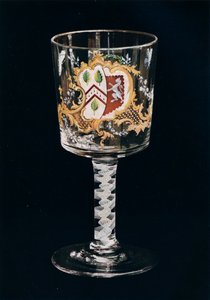 Vanha englantilainen lasikuppi, c1775 tekijältä Unbekannt