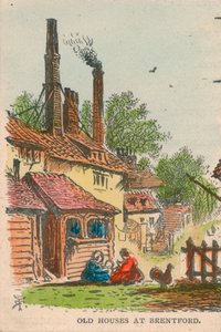 Vanhat talot Brentfordissa, 1800-luku tekijältä Unbekannt