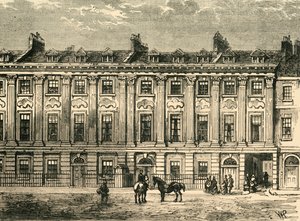 Old Houses in Great Queen Street, South Side, 1850, 1881. tekijältä Unbekannt