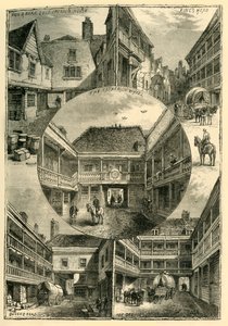 Old Inns in Southwark, vuodelta 1878. tekijältä Unbekannt